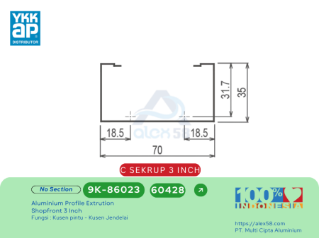 kusen-3-inch-ykk-9k-86023-60428