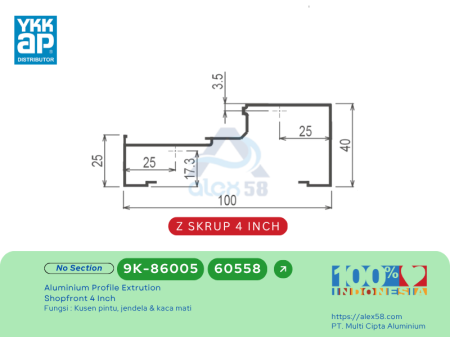 kusen-4-inch-ykk-9k-86005-60558