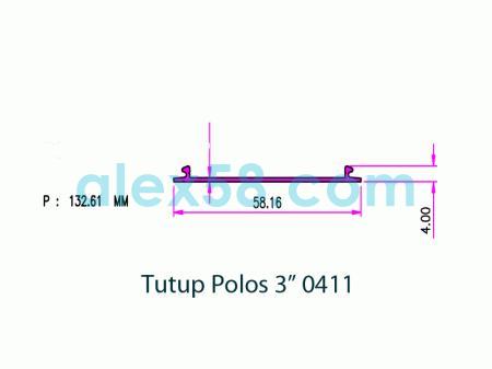 0411-kusen-3-inch-tutup-rata