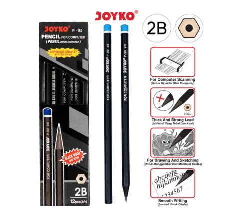 pencil-pensil-joyko-p-92-2b-1-box-12-pcs