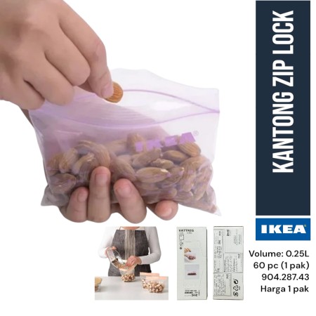 plastik-zip-lock-kantong-plastik-makanan-klip-ikea-vattnig-025l-90428743-pack