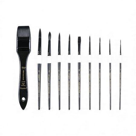 kuas-lukis-set-paint-brush-set-10-giorgione-s300-black-swan-premium-nylon-brush