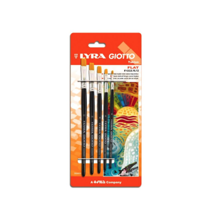 kuas-lukis-flat-lyra-giotto-germany-taklon-569900-set