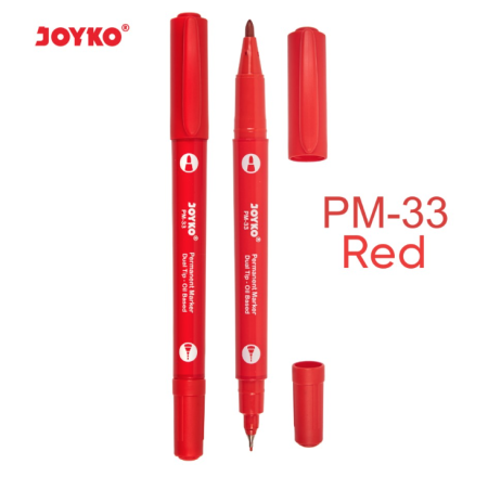 joyko-permanent-marker-spidol-permanen-dual-tip-red