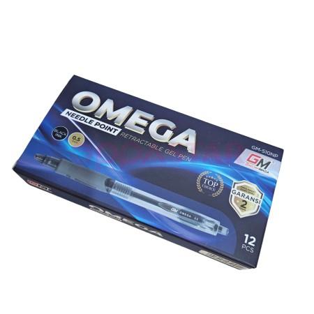 gelpen-05-gm-510np-omega-tinta-hitam-pack-12pc