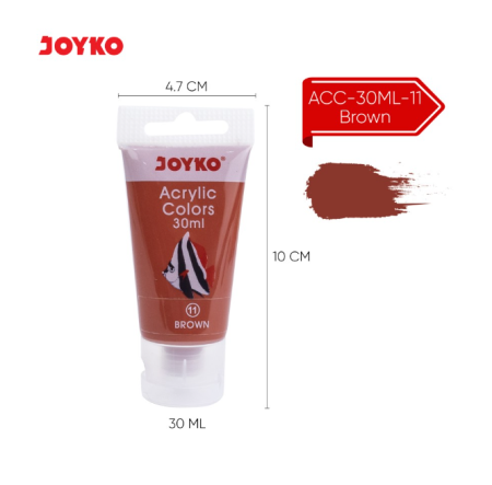 acrylic-paint-cat-lukis-acrylic-joyko-acc-30ml-11-brown-pc