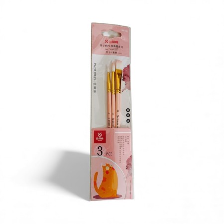 kuas-lukis-set-cat-air-minyak-acrylic-gouache-paint-brush-set-3-giorgione-adeer-pink-crh-1003