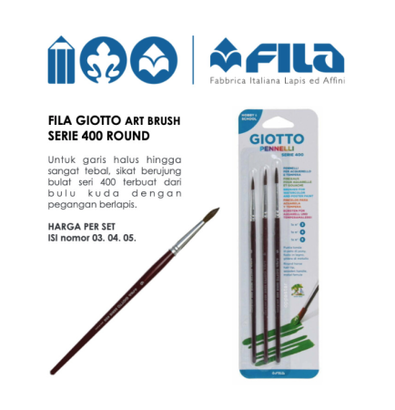 kuas-lukis-round-fila-giotto-serie-400-no-3-4-5-set