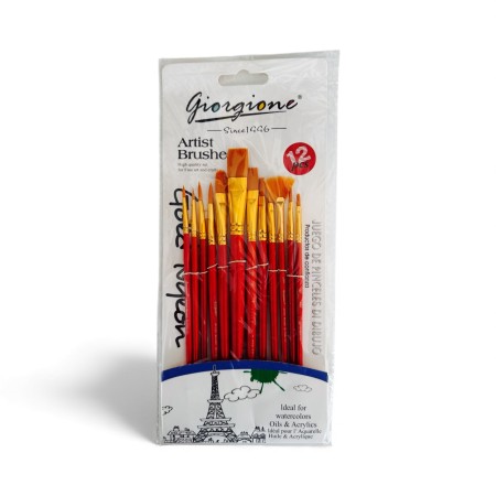 kuas-lukis-set-paint-brush-set-12-pcs-giorgione-round-flat-filbert-fan-brush-red-706-12