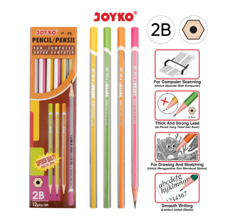 pencil-pensil-joyko-p-96-2b-1-box-12-pcs