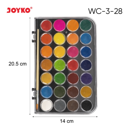 watercolor-set-cat-air-joyko-wc-3-28-warna