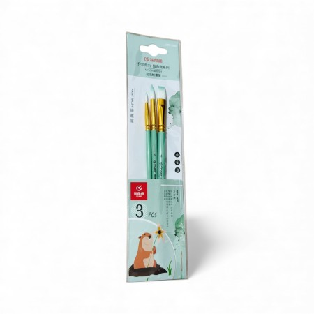 kuas-lukis-set-cat-air-minyak-acrylic-gouache-paint-brush-set-3-giorgione-adeer-green-crh-1003