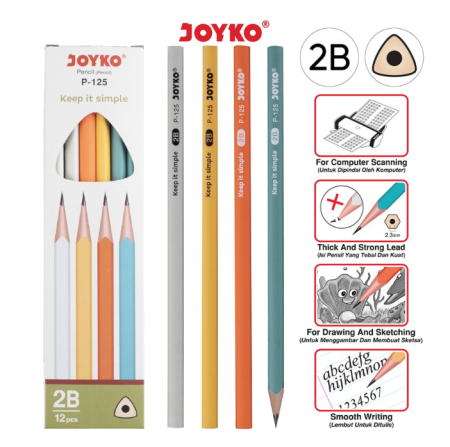 pensil-pencil-joyko-p-125-2b-1-box-12-pcs