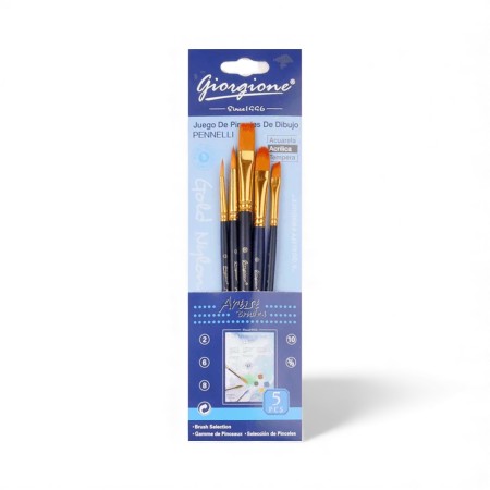 kuas-lukis-set-cat-air-minyak-acrylic-gouache-paint-brush-set-5-giorgione-g-158h