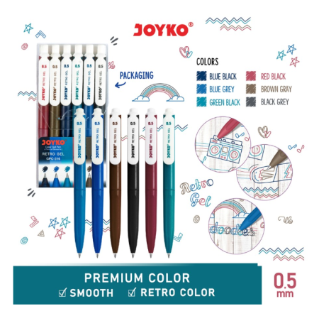 color-gel-pen-joyko-gpc-316-05-mm-6-warna-set