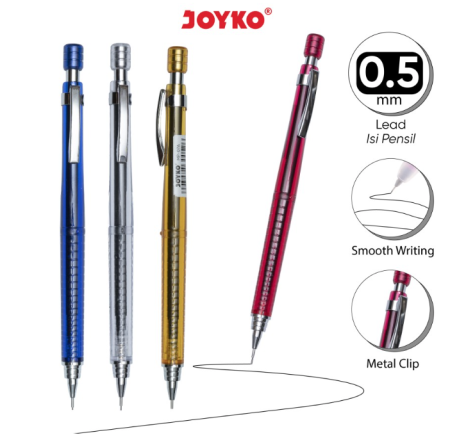 mechanical-pencil-pensil-mekanik-joyko-mp-07a-05-mm