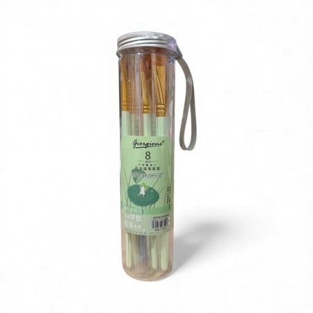 kuas-lukis-set-paint-brush-set-8-giorgione-mt70g-green-tube