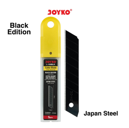 cutter-blade-refill-isi-pisau-pemotong-joyko-l-150blk-black-japan-tube-5pc