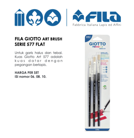 kuas-lukis-flat-fila-giotto-serie-577-026200-no-6-8-10-set