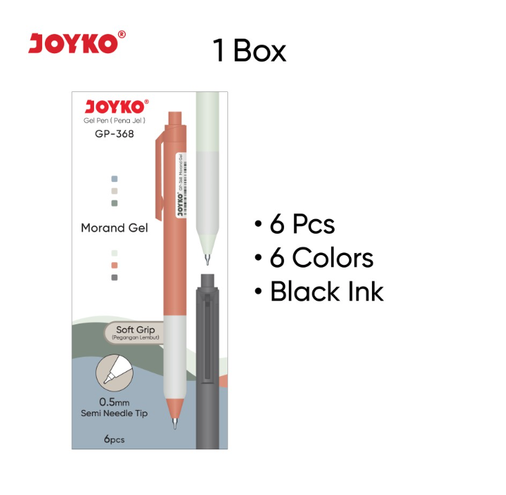 gel-pen-pulpen-pena-joyko-gp-368-morand-gel-05-mm-6-pcs