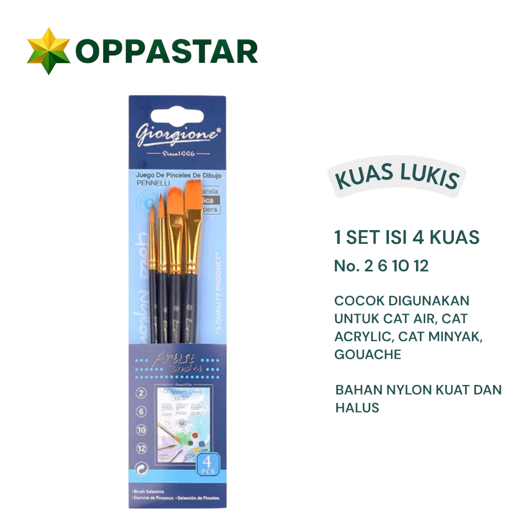 kuas-lukis-set-cat-air-minyak-acrylic-gouache-paint-brush-set-4-giorgione-g-148h