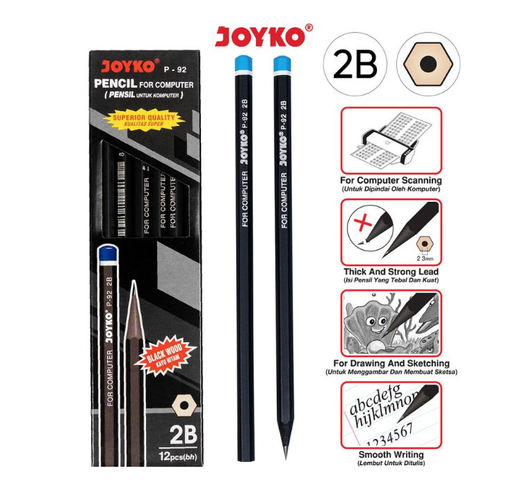 pencil-pensil-2b-joyko-p-92-ktk