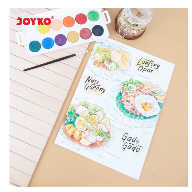 watercolor-paint-cat-air-joyko-cake-12-warna-set