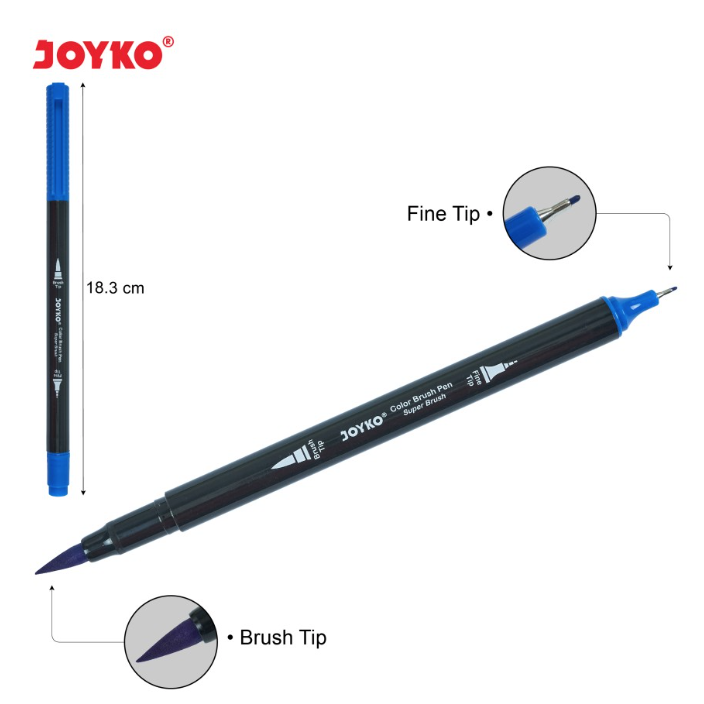 color-brush-pen-pena-kuas-warna-joyko-clp-13a