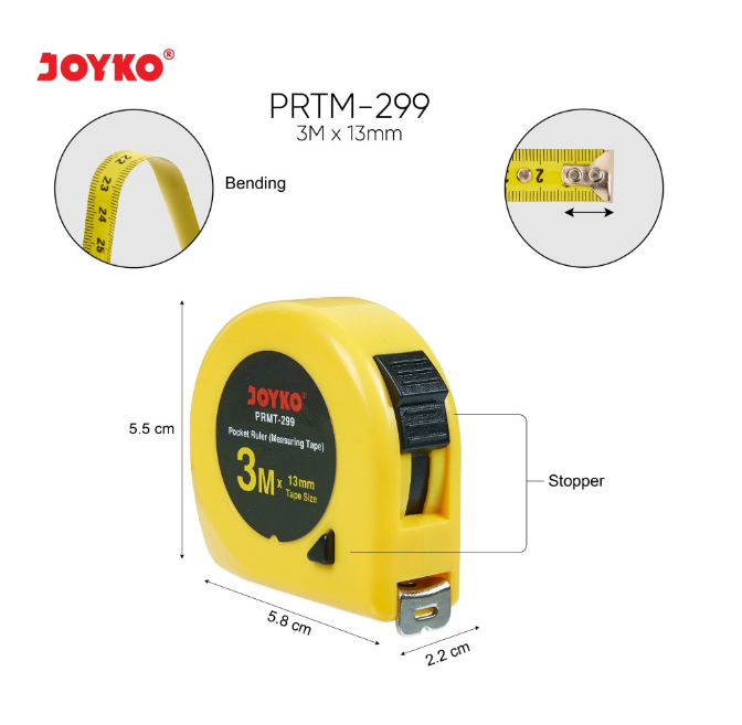 meteran-pocket-ruler-measuring-tape-joyko-prmt-299-3m-x-13mm-pc