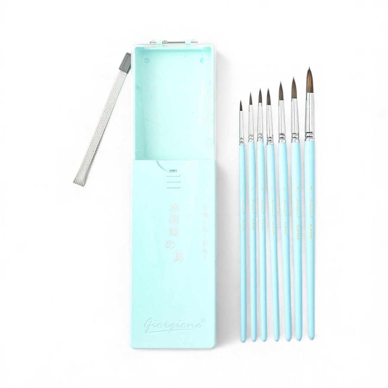 kuas-lukis-runcing-round-paint-brush-set-7-pcs-bulu-binatang-blue-g-mk007