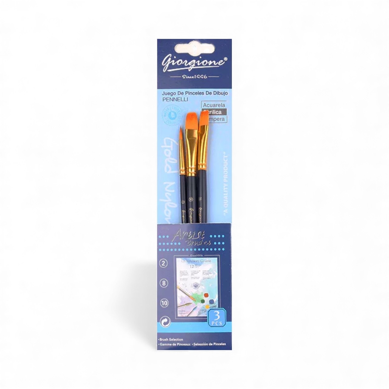 kuas-lukis-set-cat-air-minyak-acrylic-gouache-paint-brush-set-3-giorgione-g-130h