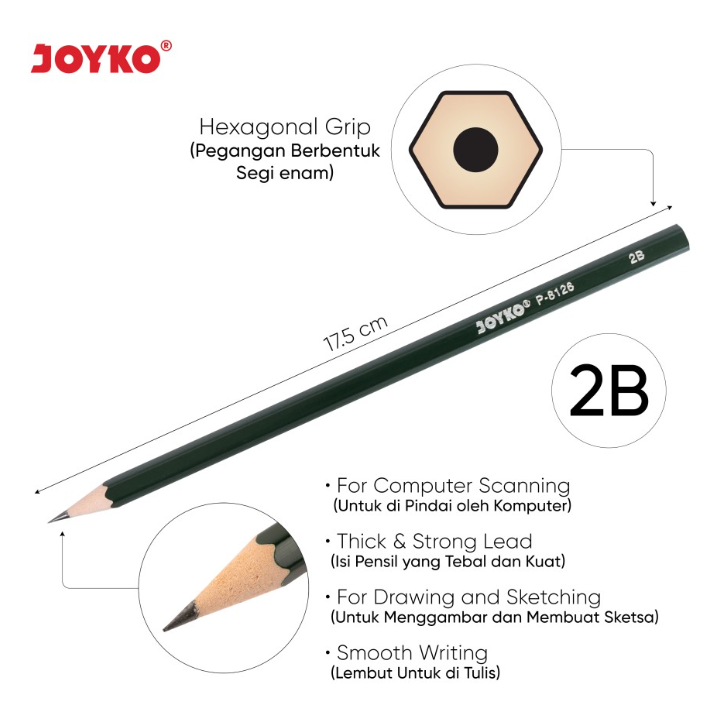 pensil-pencil-2b-joyko-p-8126-ktk