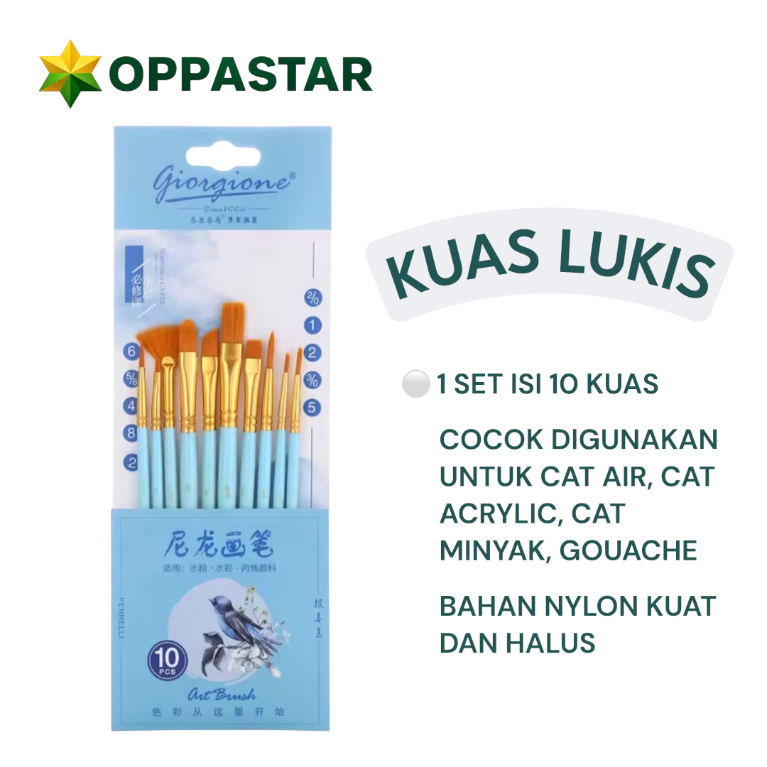 kuas-lukis-set-cat-air-minyak-acrylic-gouache-paint-brush-set-10-giorgione-blue-g-188l
