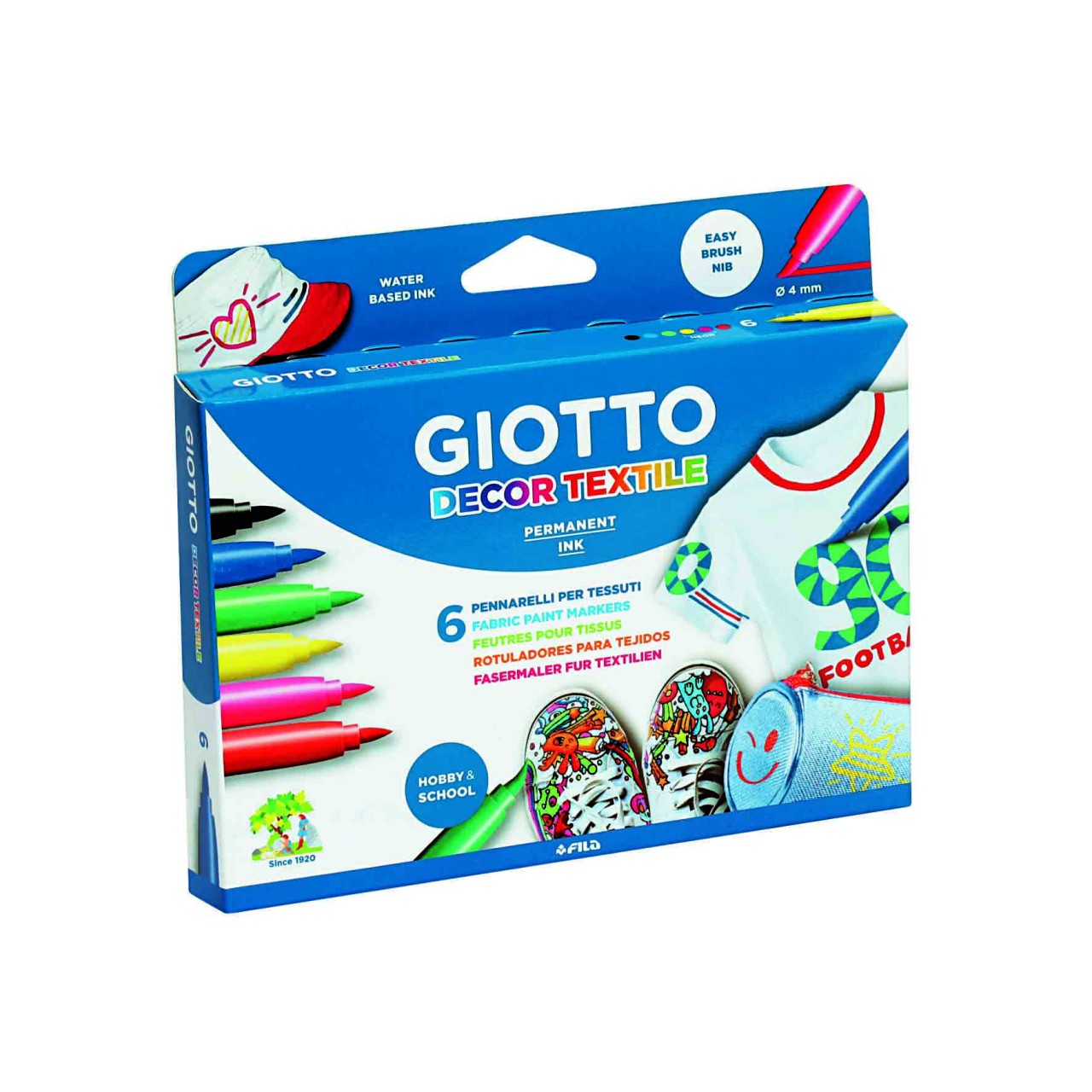 giotto-marker-textile-spidol-kain-permanen-6-warna-set