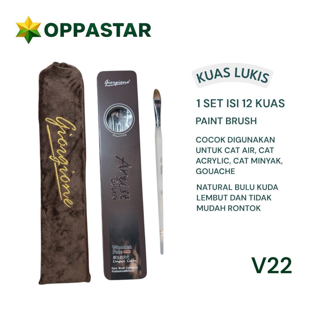 kuas-lukis-set-paint-brush-set-12-giorgione-artify-wooden-pole-v22-filbert-round