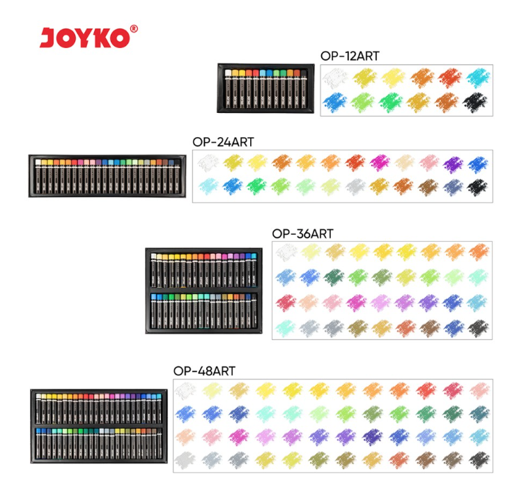 artists-oil-pastel-crayon-joyko-op-12art-12-warna-set