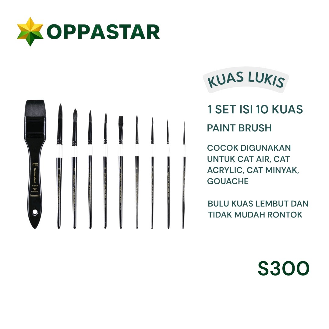 kuas-lukis-set-paint-brush-set-10-giorgione-s300-black-swan-premium-nylon-brush