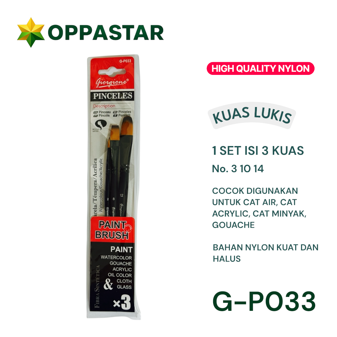 kuas-lukis-set-paint-brush-set-3-giorgione-black-nylon-round-flat-filbert-g-p033