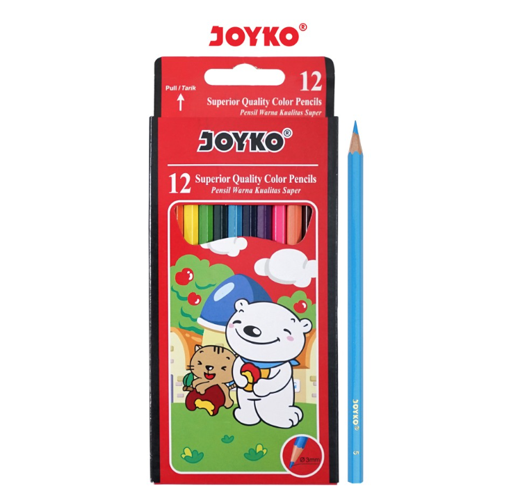 joyko-pensil-warna-superior-quality-color-pencils-hexagonal-grip-set