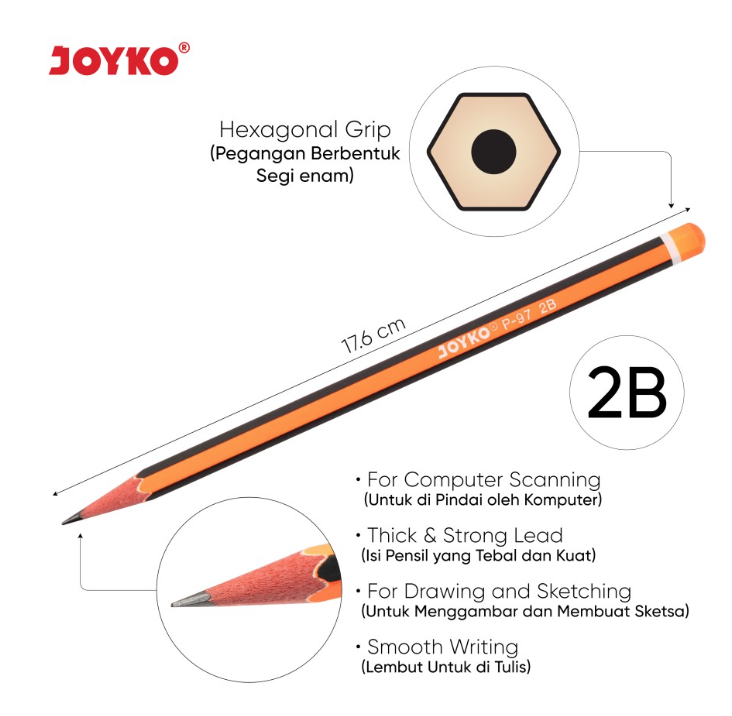 pencil-pensil-2b-joyko-p-97-ktk