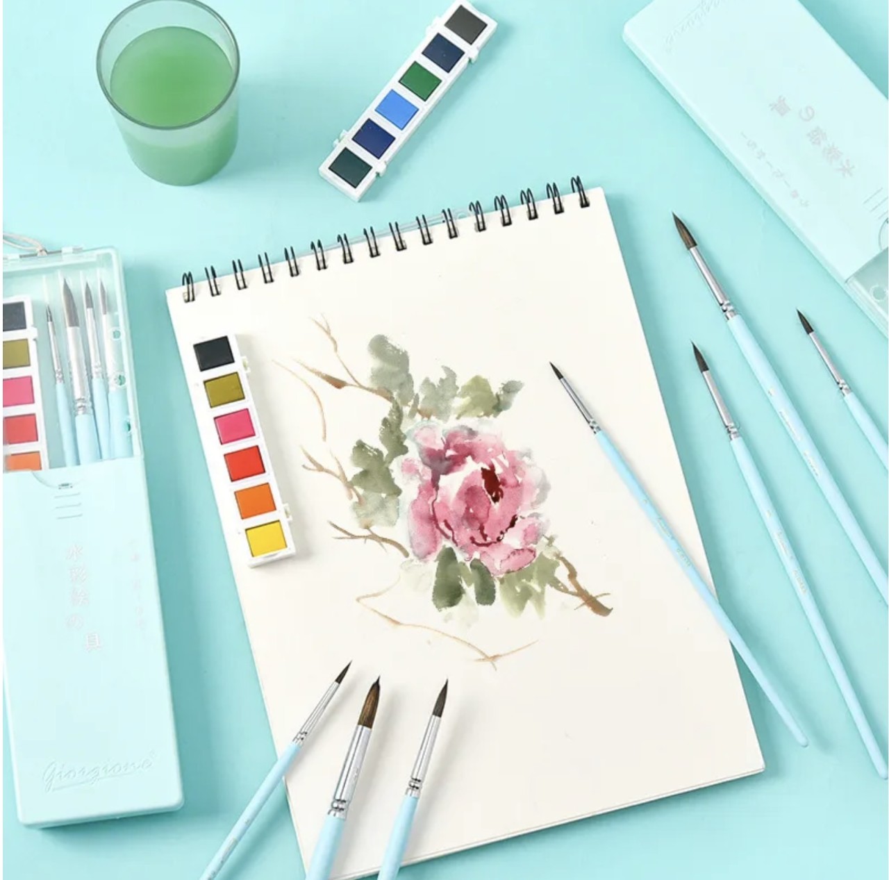 cat-air-lukis-watercolor-pocket-set-12-warna-4-kuas-giorgione-blue-g-mk007-4c