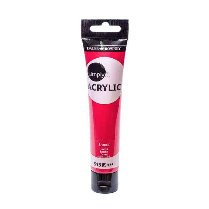 cat-lukis-akrilik-simply-acrylic-paint-75-ml-crimson-513