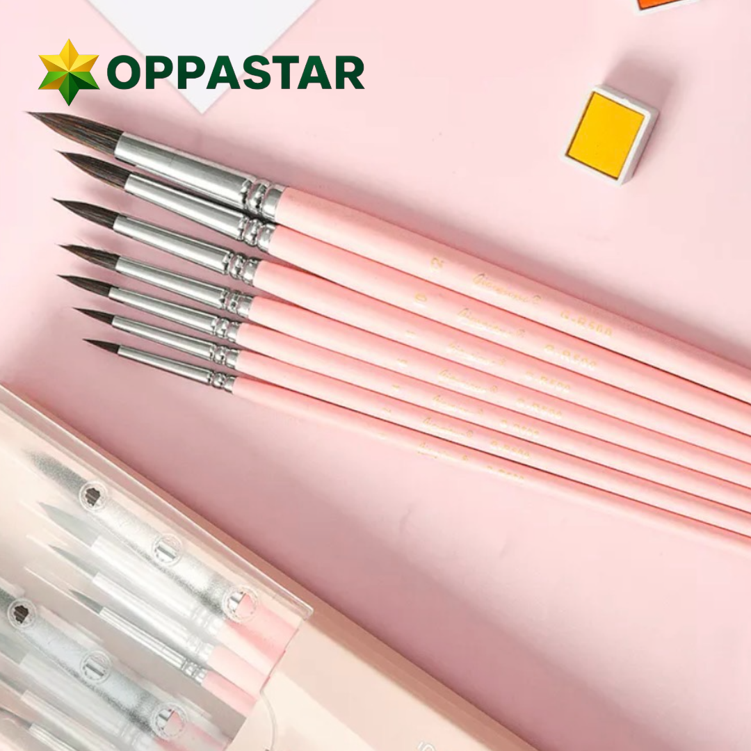 kuas-lukis-runcing-round-paint-brush-set-7-pcs-bulu-binatang-blue-g-mk007