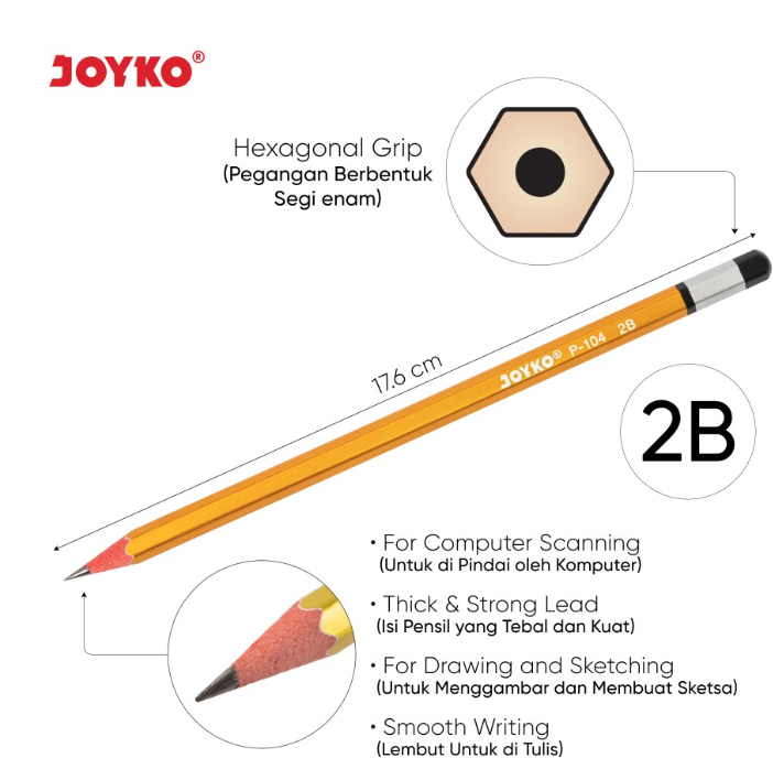 pencil-pensil-2b-joyko-p-104-ktk