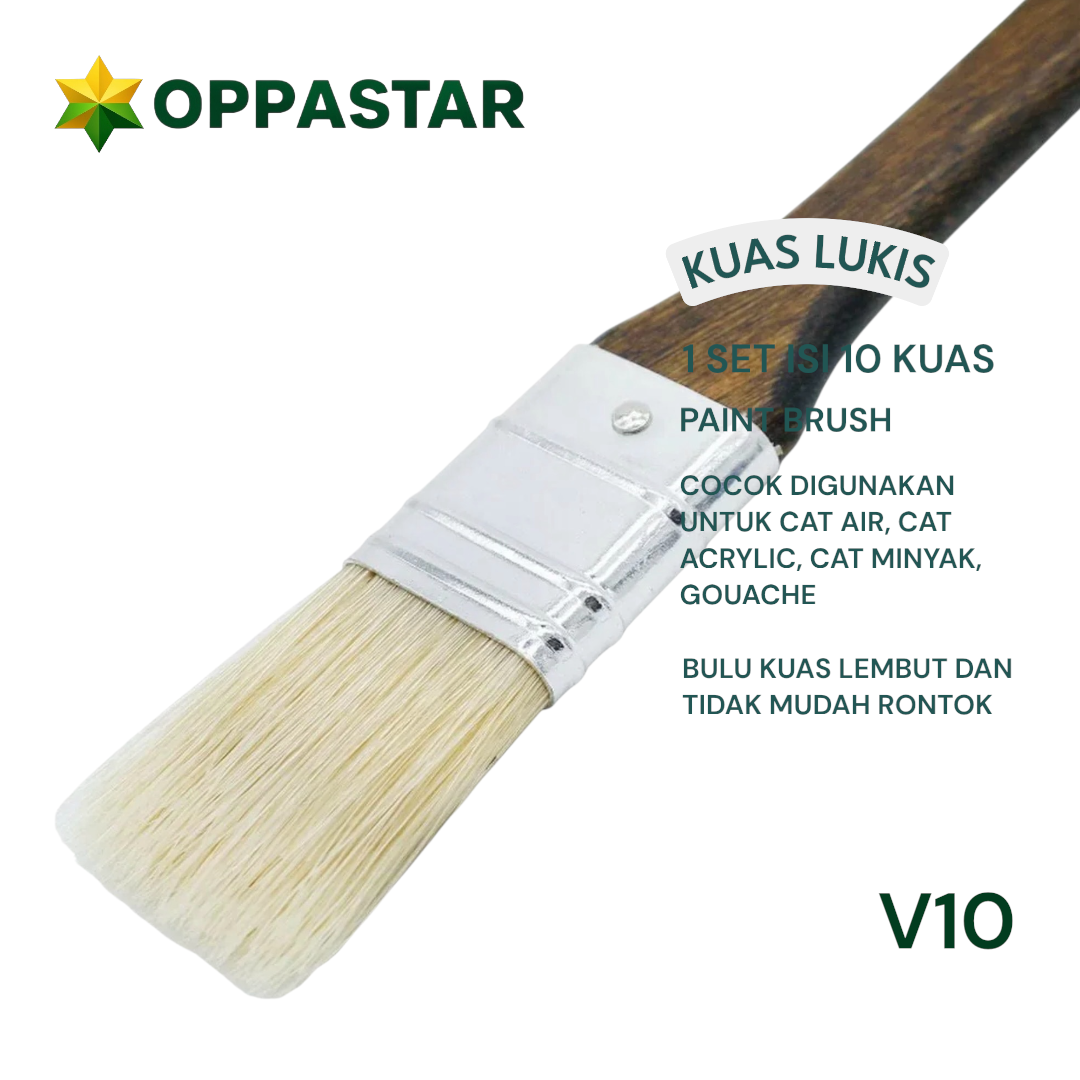 kuas-lukis-set-paint-brush-set-10-giorgione-wooden-pole-v10-filbert-round-angle-flat-comb