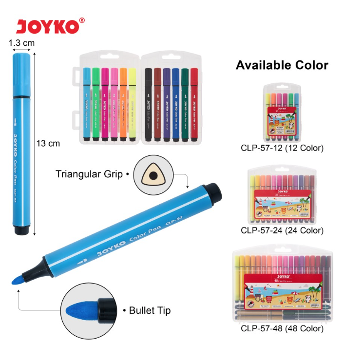 pulpen-pena-warna-color-pen-joyko-clp-57-set