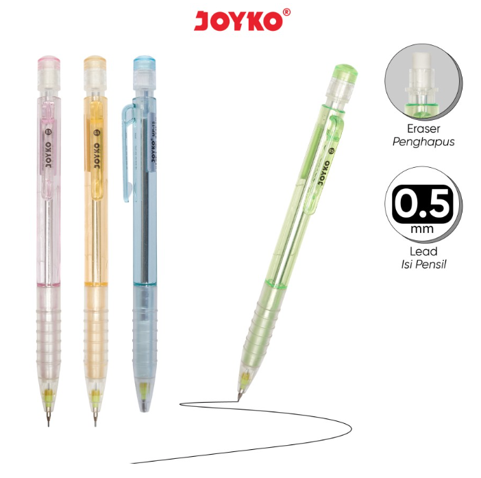 mechanical-pencil-pensil-mekanik-joyko-mp-15-05-mm