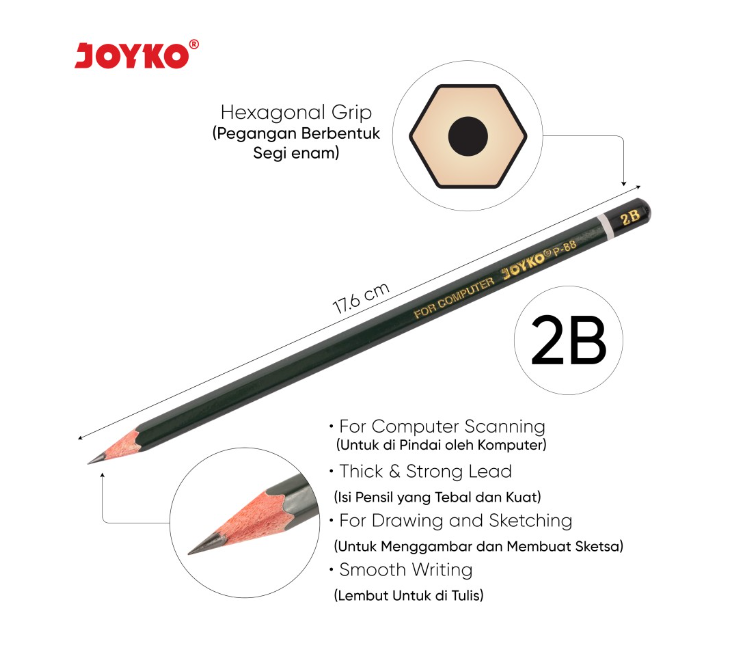 pencil-pensil-2b-joyko-p-88-ktk