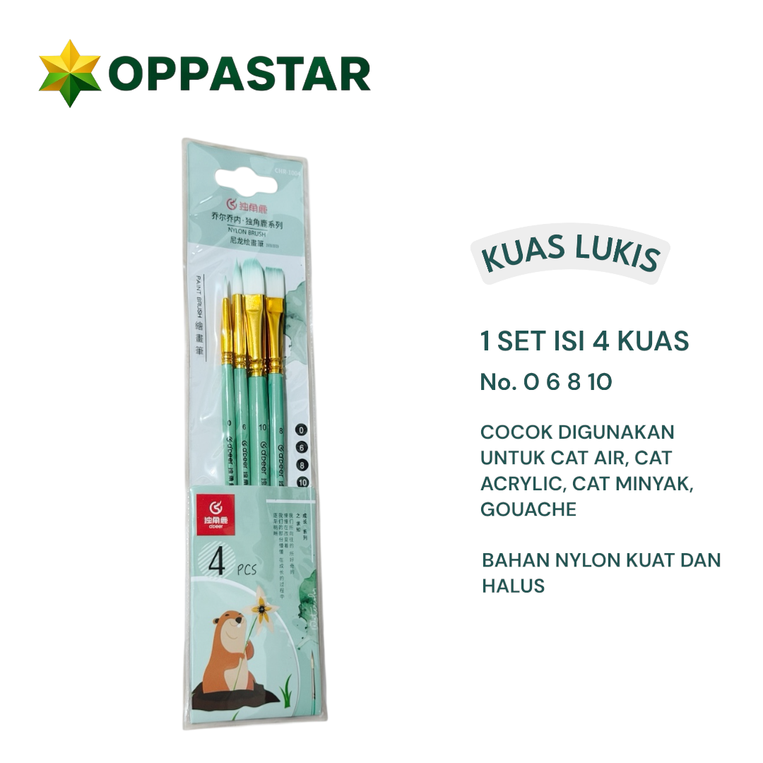 kuas-lukis-set-cat-air-minyak-acrylic-gouache-paint-brush-set-4-giorgione-adeer-green-crh-1004