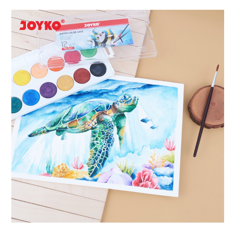 watercolor-paint-cat-air-joyko-cake-12-warna-set